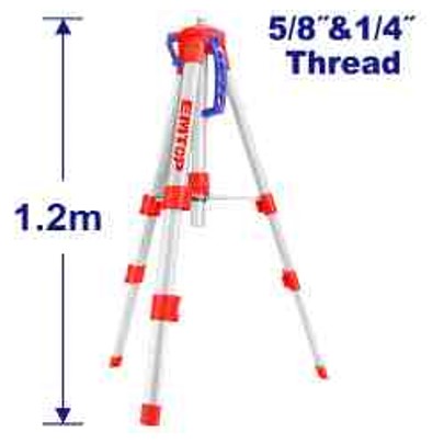 Tripods For Laser Levels 1.2m Aluminum, 5/8" & 1/4" Thread, Compatible With ESLE Series Laser Levels